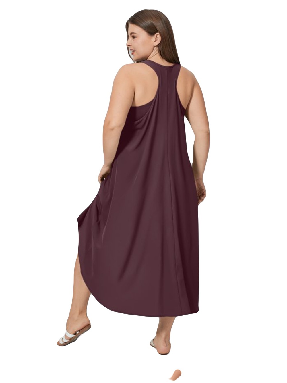 Halara breezeful racerpocket high low flowy midi quick dry casual dress XL - Picture 2 of 10